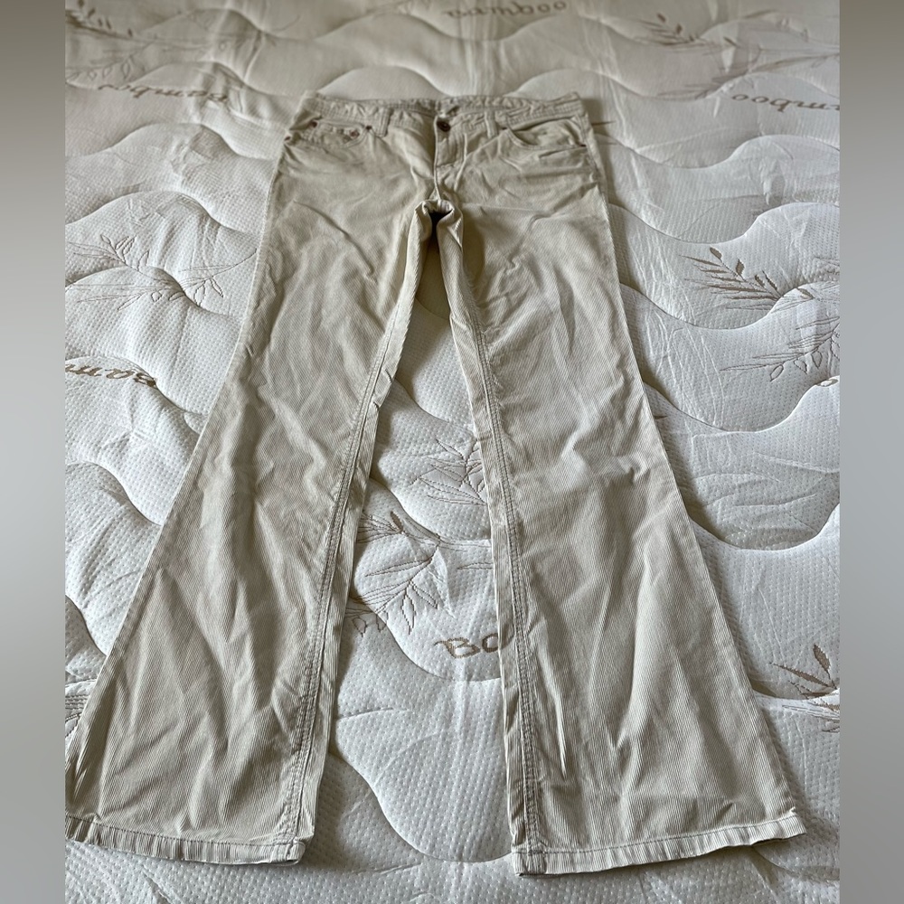 Women's Beige Flared Pants